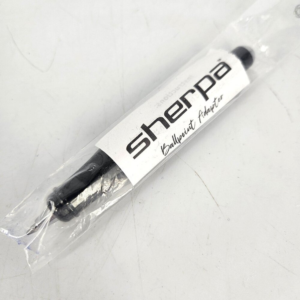 Sherpa Ballpoint Adapter Insert Black Refillable Pen Conversion New Sealed